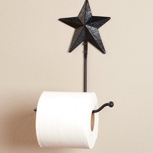 Primitive Star Wall Mount Toilet Paper Holder